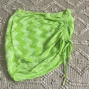 Triangl Vibrant Green Ruched Mini Skirt